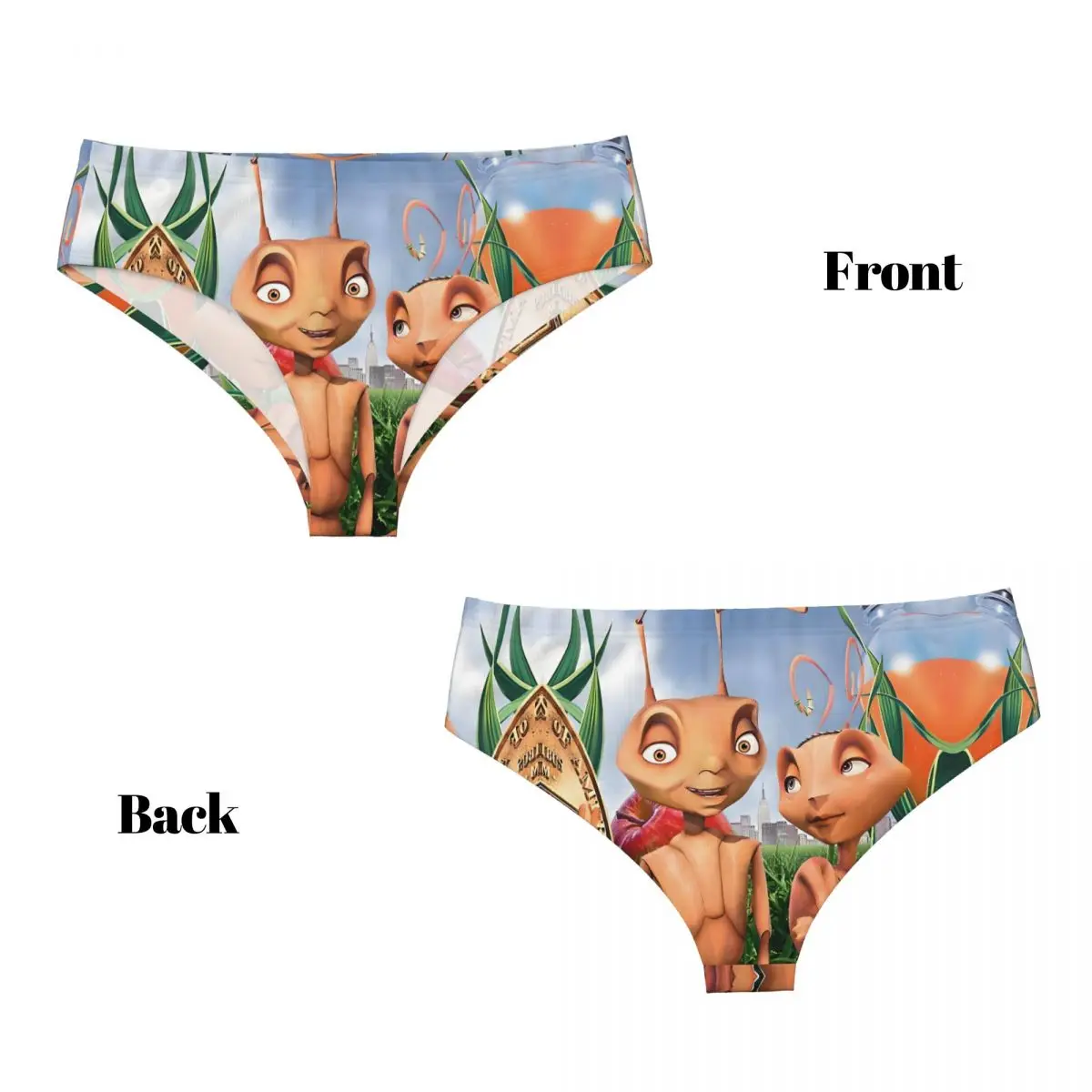 مخصص أنيمي النمل الفتوة الكرتون سراويل قصيرة المرأة تنفس تمتد الخيال مغامرة فيلم كوميدي الملابس الداخلية