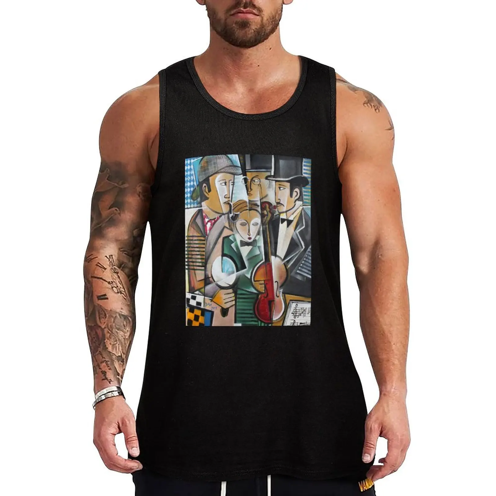 

Art of Sherlock Dada Tank Top Bodybuilding shirt men gym