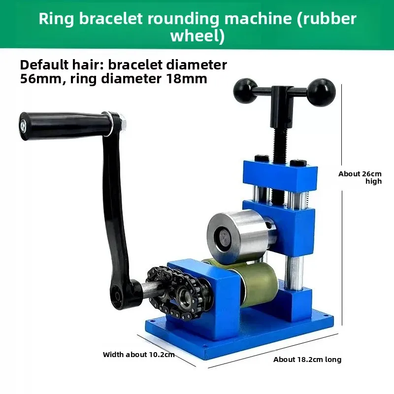 Jewelry Rolling Machine, Hand Bracelet and Ring Press, with Adjustable T-shaped Rods