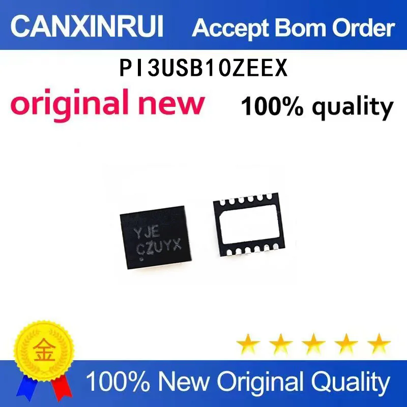 

（5-100 pieces）PI3USB10ZEEX silk screen YJE PI3USB10 DFN-12 brand new original PI3USB10ZEE
