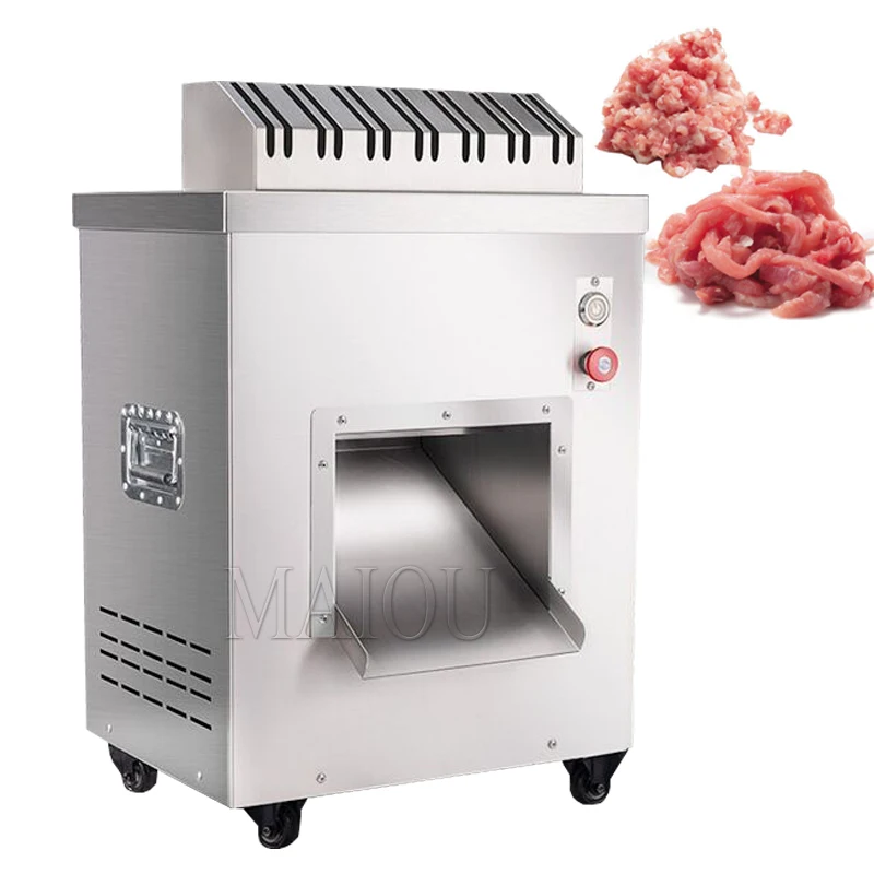 Commercial Electric Meat Slicer Shredded Fast Meat Vegetable Cutter Machine Kitchen Potato Radish Meat Cutting Machine