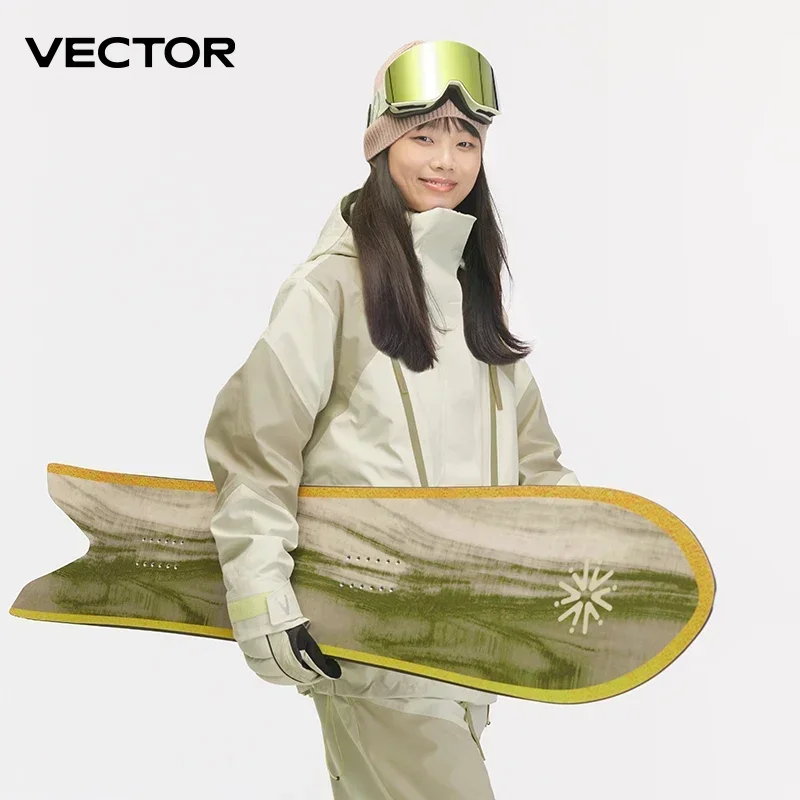 VECTOR Skibekleidung Damen Herren Kapuzenpullover Trendkleidung Verdickte Wärme- und wasserdichte Ausrüstung Skianzug Damen Snowboard