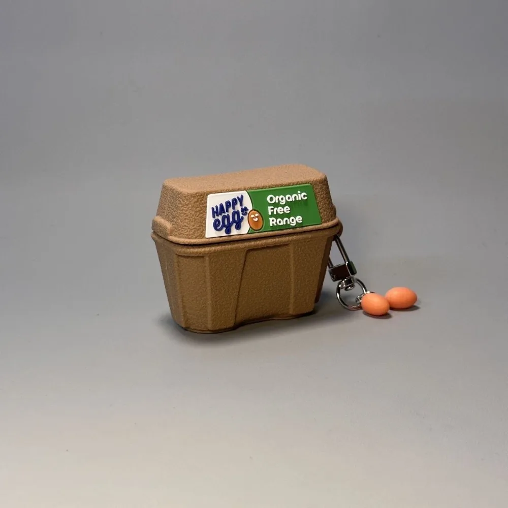 

3D Cartoon Earphone Case Egg Tray Silicone Earphone Protective Case Cute With Hook Cover Headset Accessories