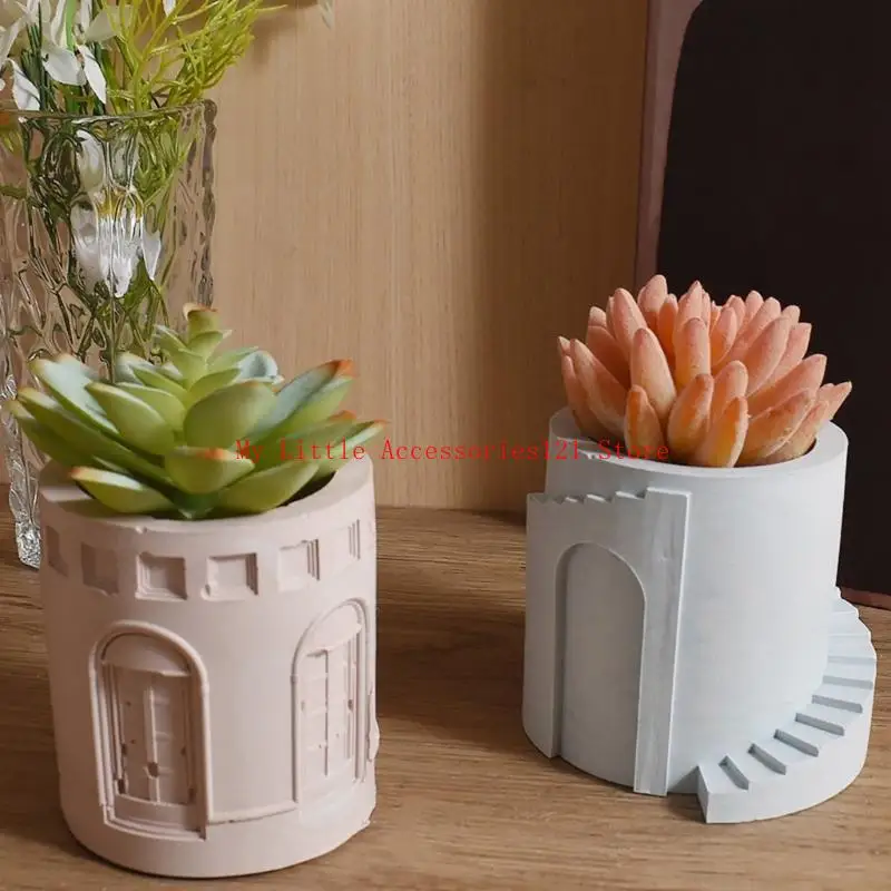 Multifunctional Silicone Mold Castles Holder Moulds for Candle