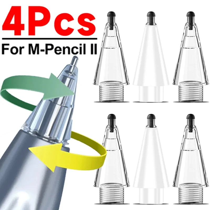 4-1 Stuks Voor Huawei M-Potlood 2 Generatie Vervanging Tablet Pen Punt Touch Screen Stylus Pen Tips Voor M-Potlood 2 Vervangbare Nibs