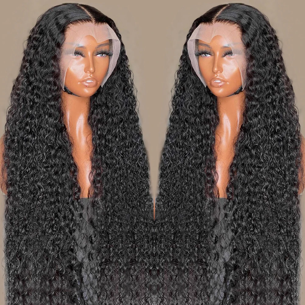 250 Density Hd Lace Frontal Wig Deep Wave Wigs For Brazilian Women Curly Human Hair Hair 13x6 Deep Water Wave Lace Front Wig