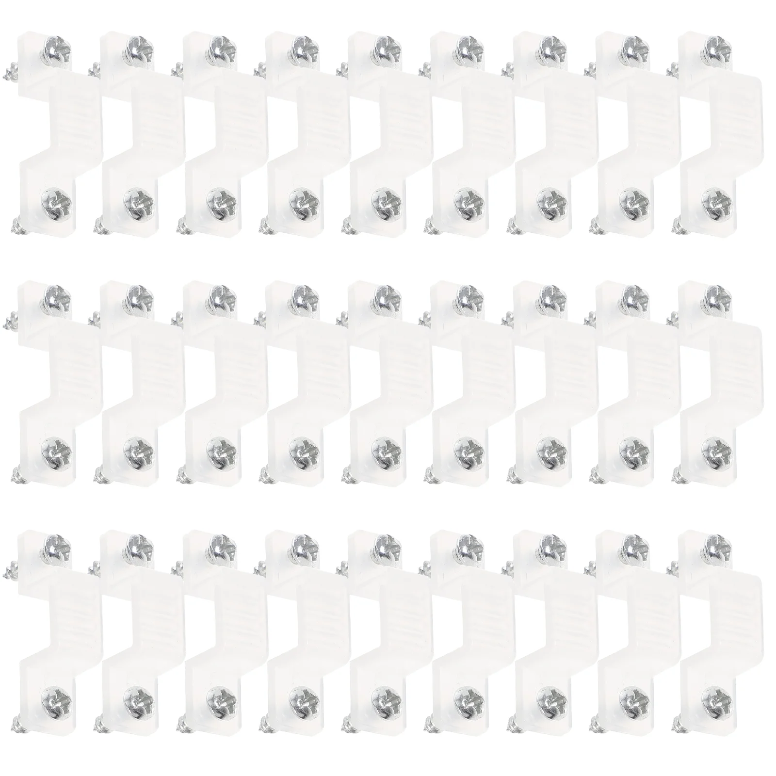 100 Pcs Silicone LED Bracket Strip Light Clips Mounting Fixing for Bell Shaped Double Side Fixed