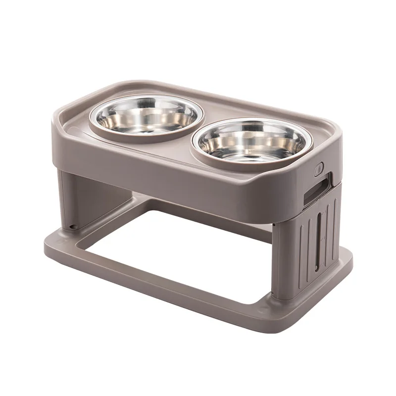 Dog anti-upset food bowl Dog basin pet bowl 2-in-1 pet drinking water feeder Cat and dog supplies