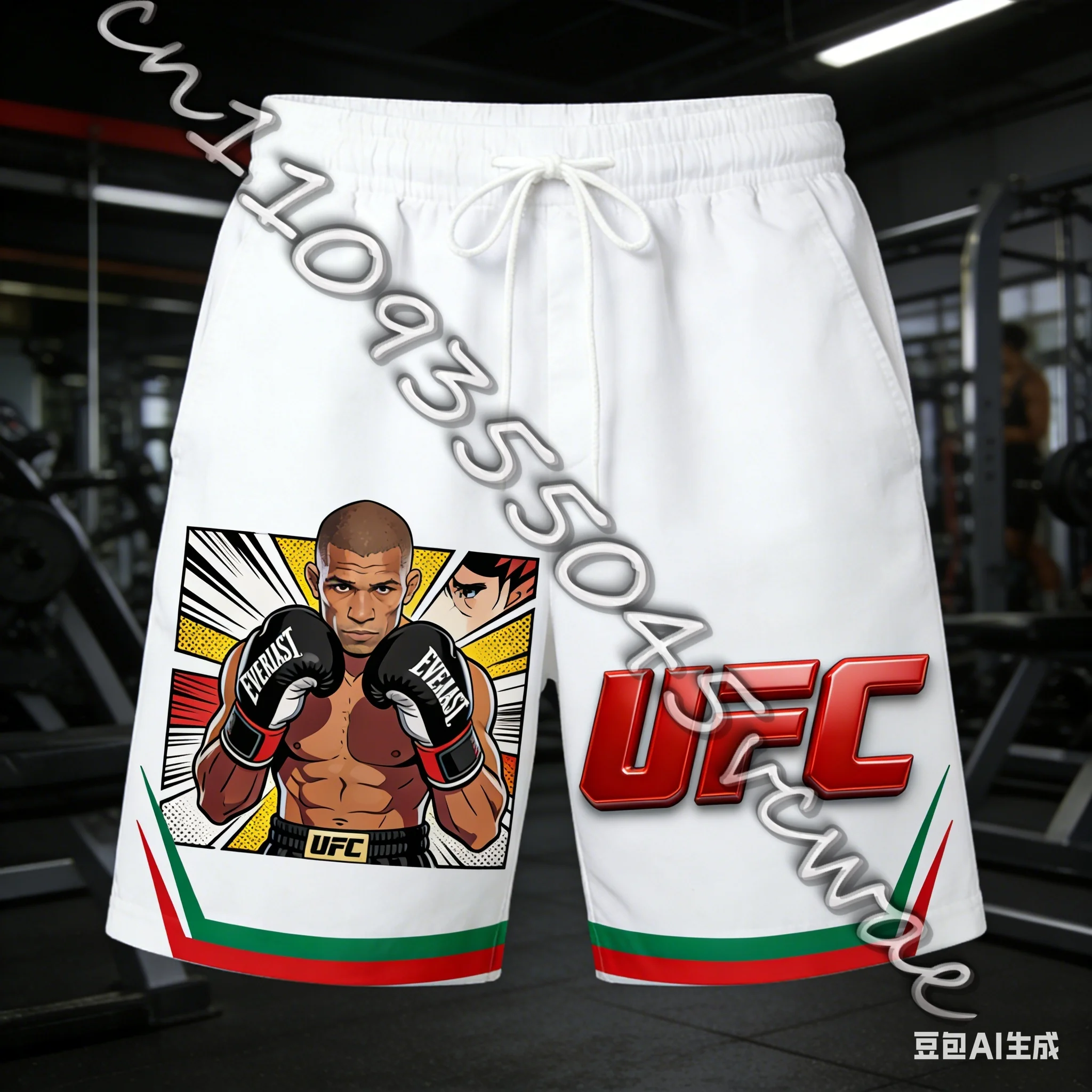 

Новые летние спортивные шорты 2026, спортивные шорты для бокса UFC с 3D-печатью, модные спортивные мужские шорты для бокса