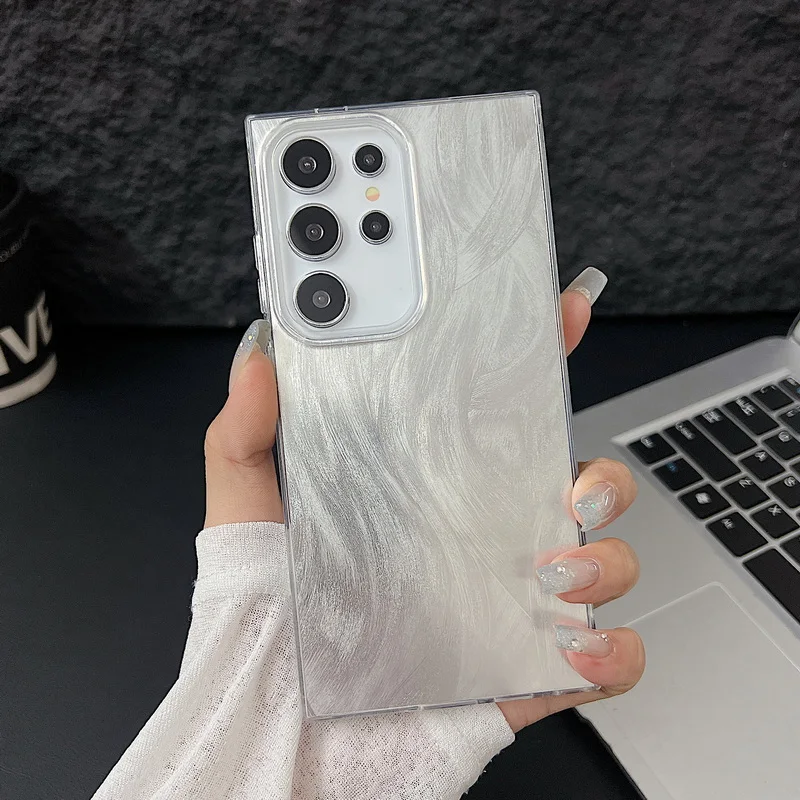Luksusowe etui laserowo matowane do Samsung Galaxy S26 S25 S24 Ultra S23 S24 FE A57 A17 A55 A15 A16 A35 A25 A56 5G, twarde etui na telefon z PC — zdjęcie 7