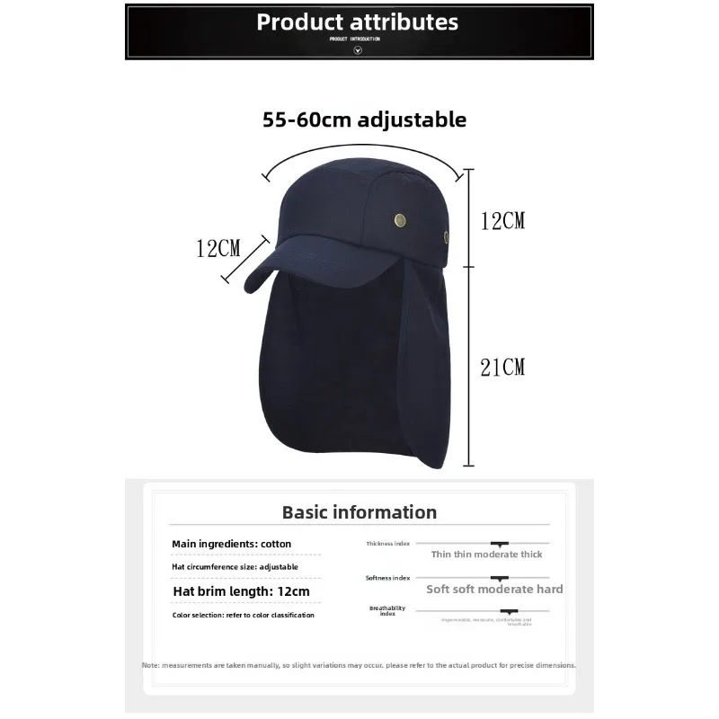 Atmungsaktive Angelkappen für Damen und Herren, breite Krempe, Sonnenhut mit Nackenklappe für Outdoor, Sommer, Sonnenschutz, Fischerhüte, Reisen, Wandern – Detail 5