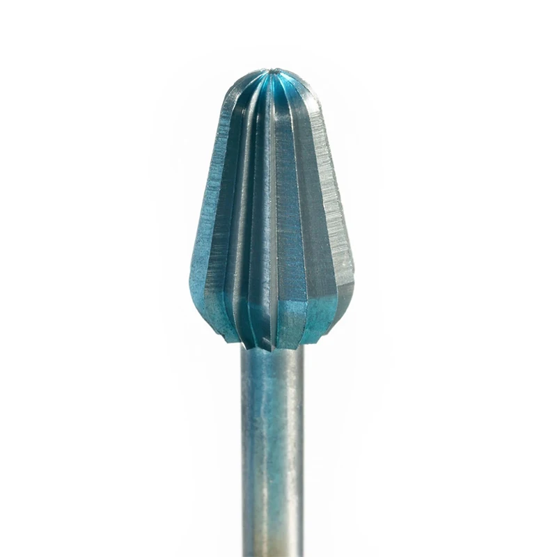 SUPER Q 82 Tool Steel Bud Bur 6.0mm 8.0mm Large Rotary Bit 2.35mm Shank Jewellery Cutting Burr for Soft Metal Craft Work