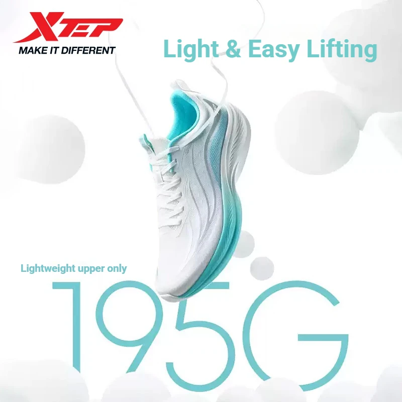 

Мужские легкие летние дышащие кроссовки Xtep Light Wing 5.0 с резиновой противоскользящей подошвой для бега и повседневной носки 874219110010