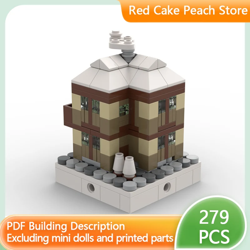 

Конструктор City Street View Model MOC: Зимняя деревня, модульный дом, технологичные детали, подарок для детей, игрушка для сборки