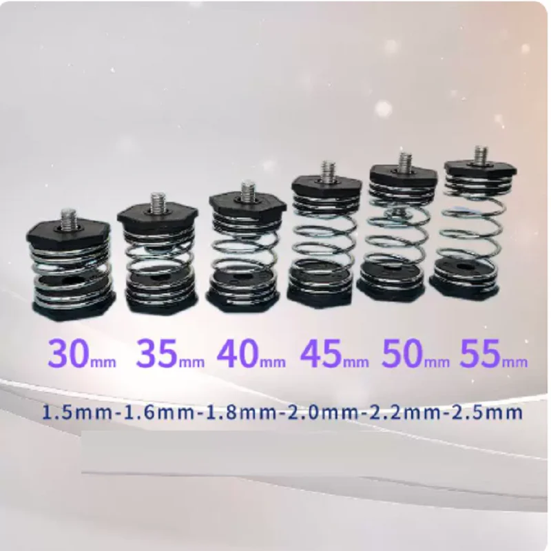 M6 Anti Vibration Compression Shock Absorber Spring For Oil-Free Air Compressor Vacuum Pump Shockproof Foot Pad Replacement Part