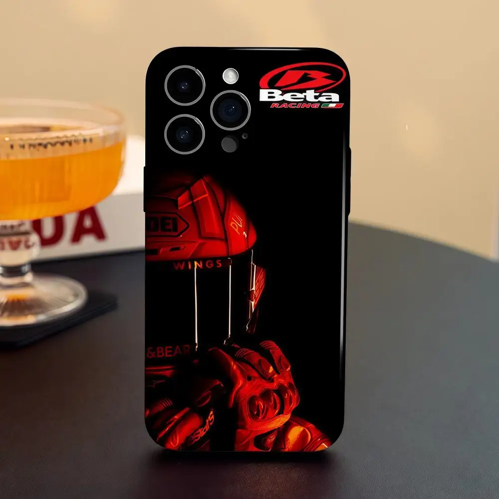 BETA RACING G-GASGAS Phone Case For iPhone 17 16 15 14 13 12 Pro Max Plus Glossy HD Fine Hole Liquid Film Soft Shell