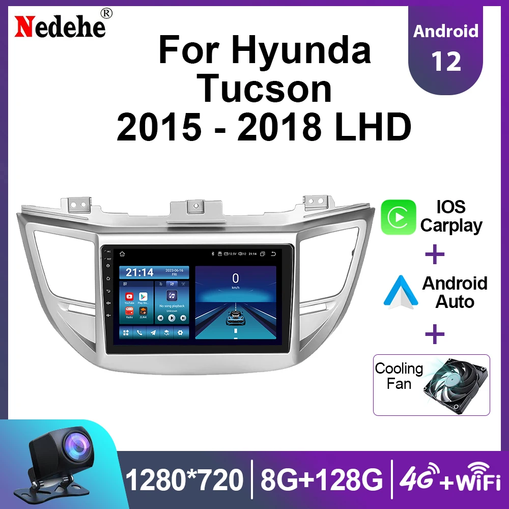 

Автомагнитола 2 Din Android 13, мультимедийный видеоплеер, навигация GPS для Hyundai Tucson IX35 3 2015 2016 2017 2018, головное устройство с Wi-Fi
