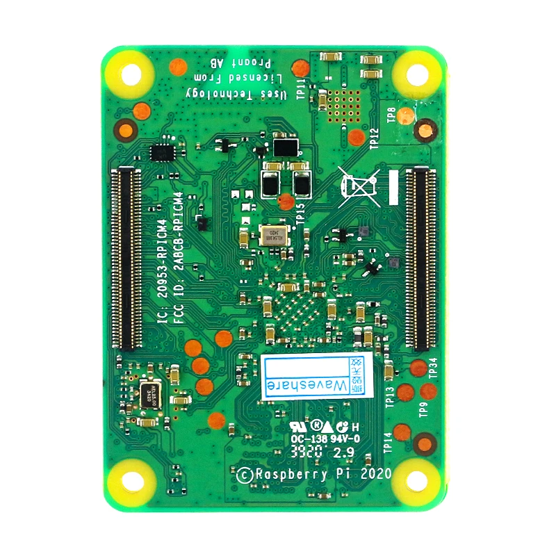 โมดูล Raspberry Pi Compute 4ตัวเลือก2 4 8 GB RAM Lite 8 16 32 GB EMMC แฟลช CM4 Quad-Core Cortex-A72พร้อม Wifi และ BT 5.0