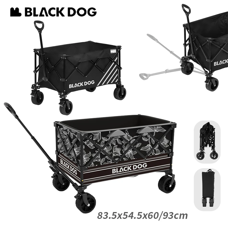 

Naturehike BLACKDOG Складная тележка-тележка большой емкости 320 л Многофункциональная съемная портативная тележка для кемпинга, пикника, сбора