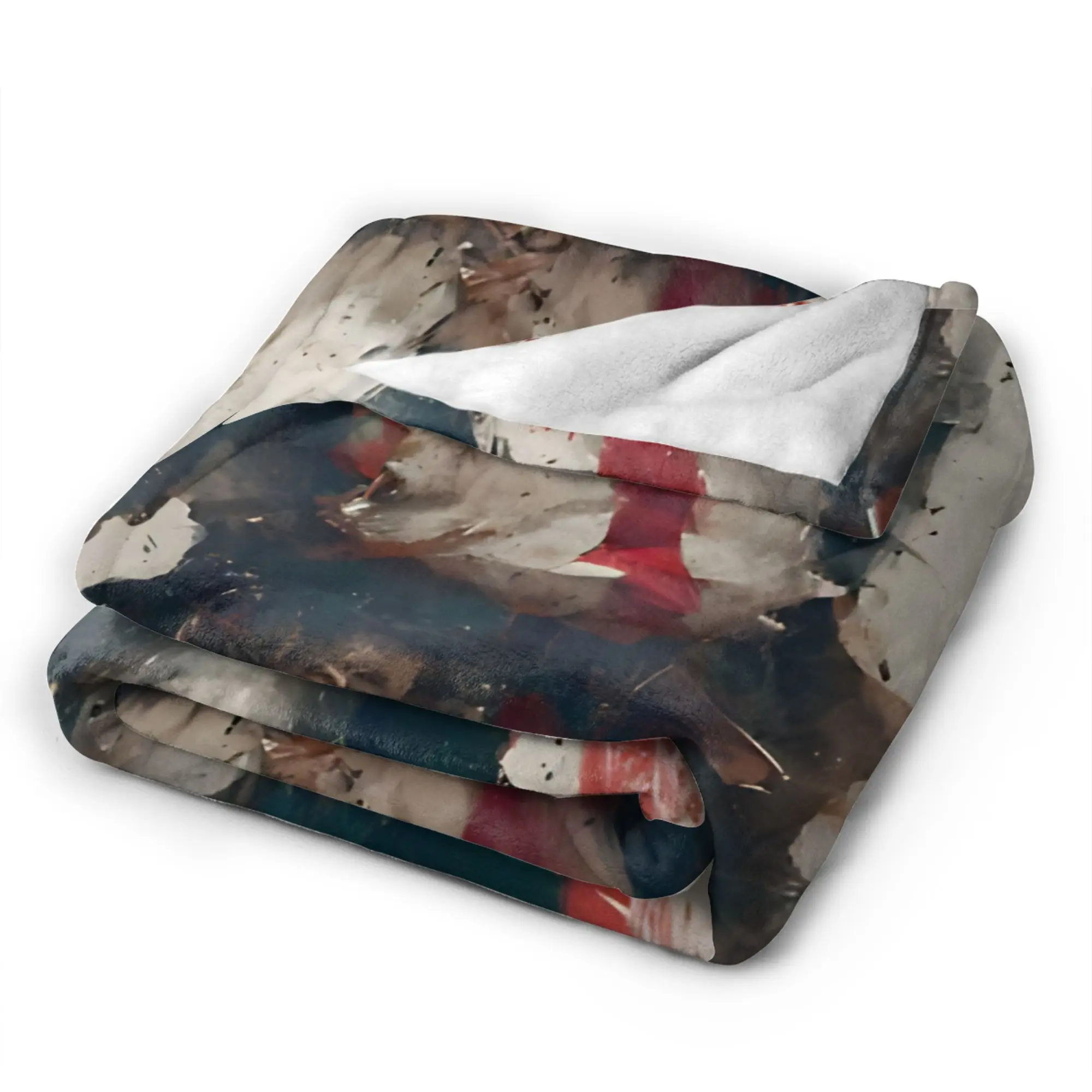 Knights Templar Cross Art Soft Warm Blankets Plush Throw Blanket Comfortable Couch Bed Flannel Bedspread Sofa Bed Cover