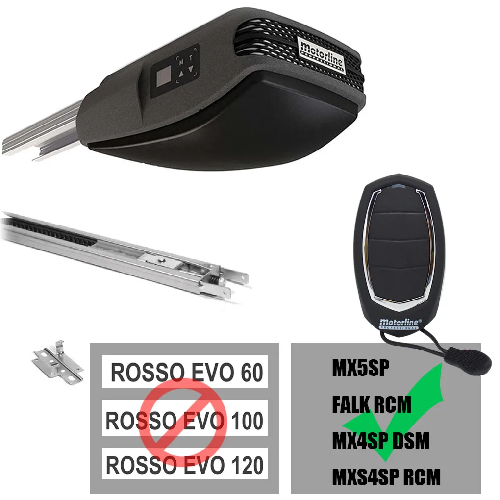 YIOU MOTORLINE MX1 MX2 MX3 MX4 MX6 433.92MHz Remote Control MOTORLINE Fixed Code Controller Clone Key Duplicator For Garage Door