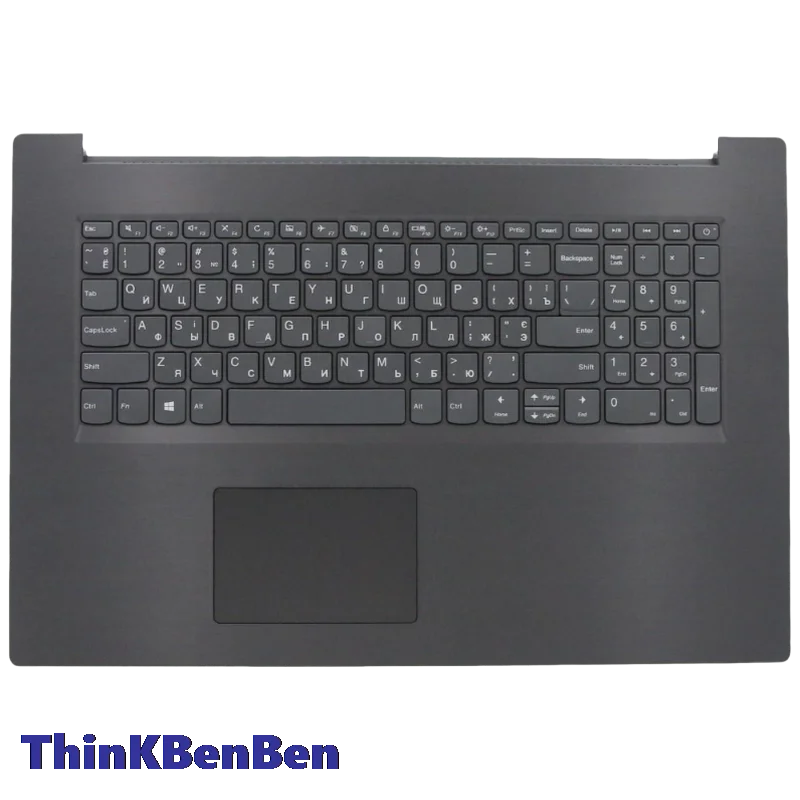 UKR Ukrainian Iron Gray Keyboard Upper Case Palmrest Shell Cover For Lenovo V340 17 17IWL 5CB0U42688