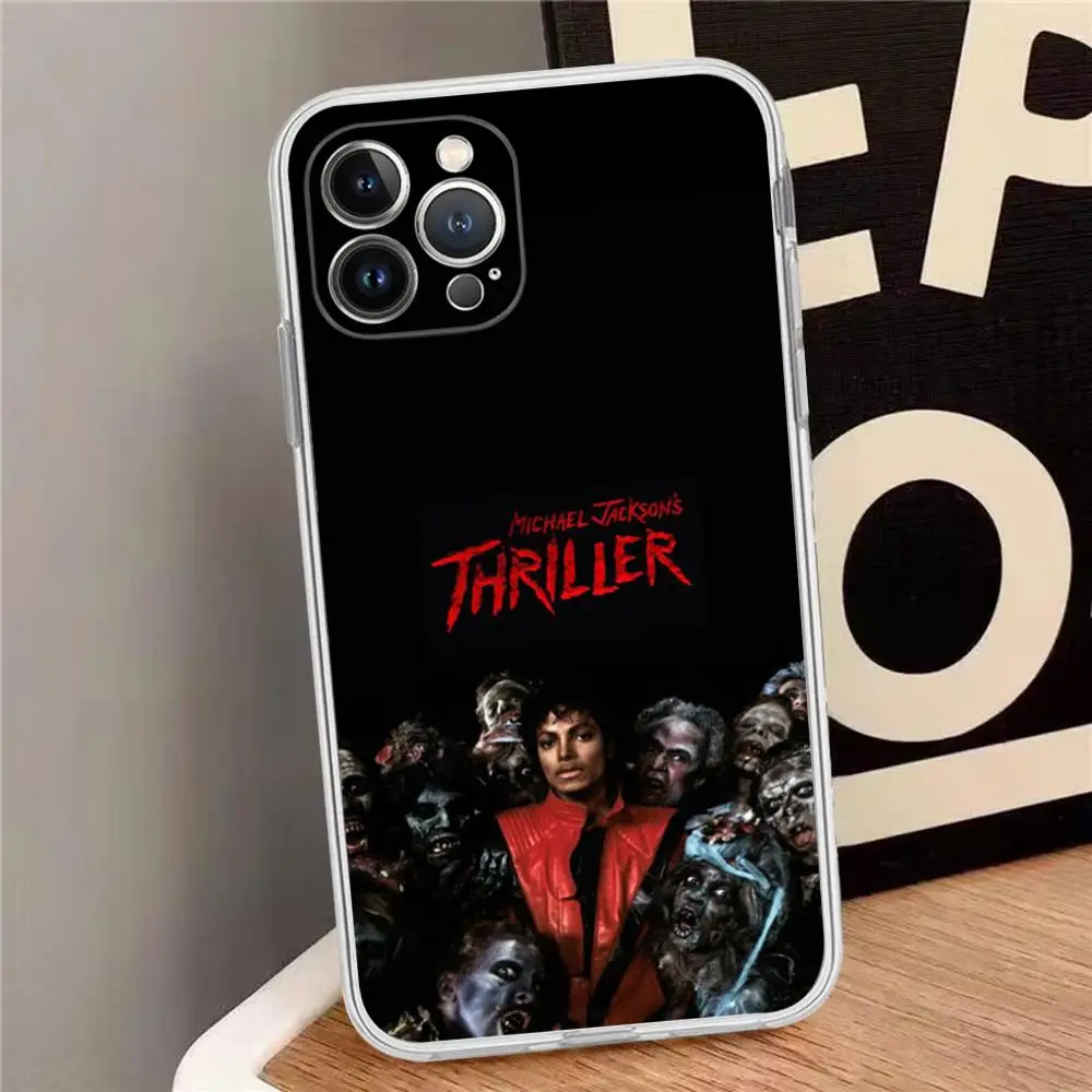 Amerykański piosenkarz M-Michael J-Jackson etui na telefon iPhone 15 14 13 12 Mini 11 Pro XS Max X XR SE 6 7 8 Plus miękkie silikonowe etui