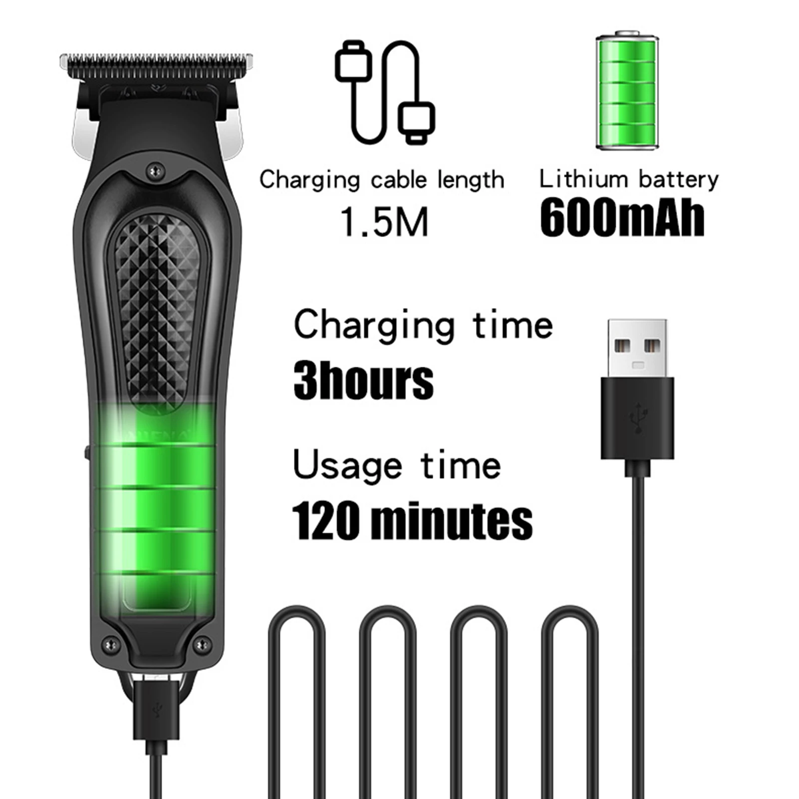 HIENA Neue Haar Clipper Set Vintage Carving Haar Schneiden Maschine Tragbare Cordless Elektrische Haar Bart Trimmer Rasieren Rasierer