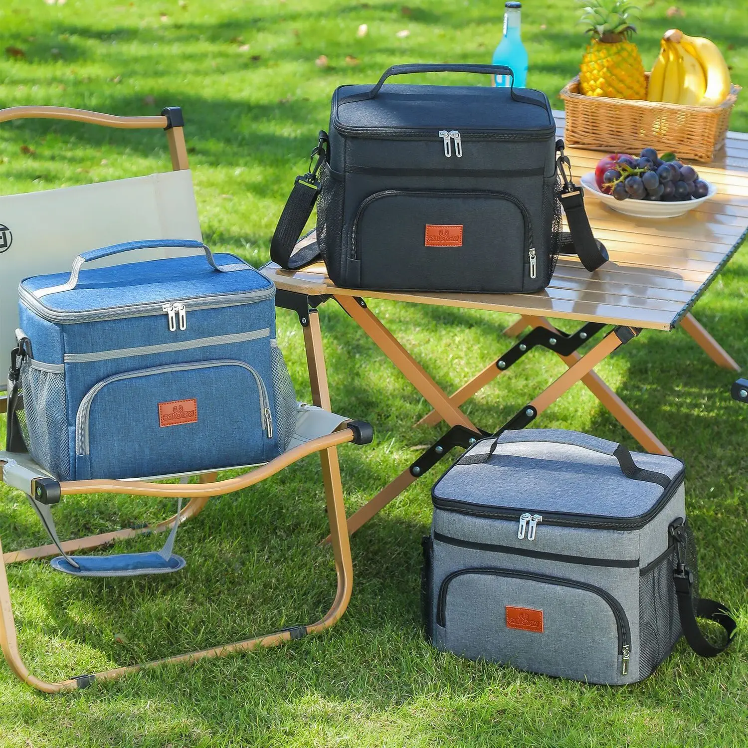 2026 Wholesale Hot Sale Large Capacity Outdoor Portable Insulated Cooler Fresh-keeping Lunch Bag