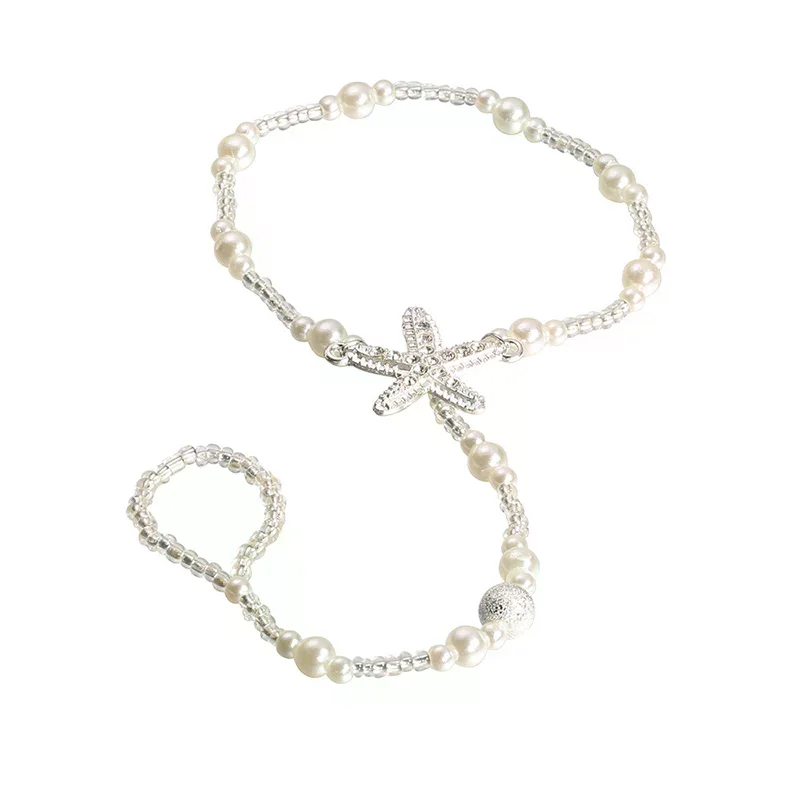 Pearl Barefoot Sandal Anklet Foot Chain Toe Ring Beach Bracelet Women Jewelry Fashion Jewelry