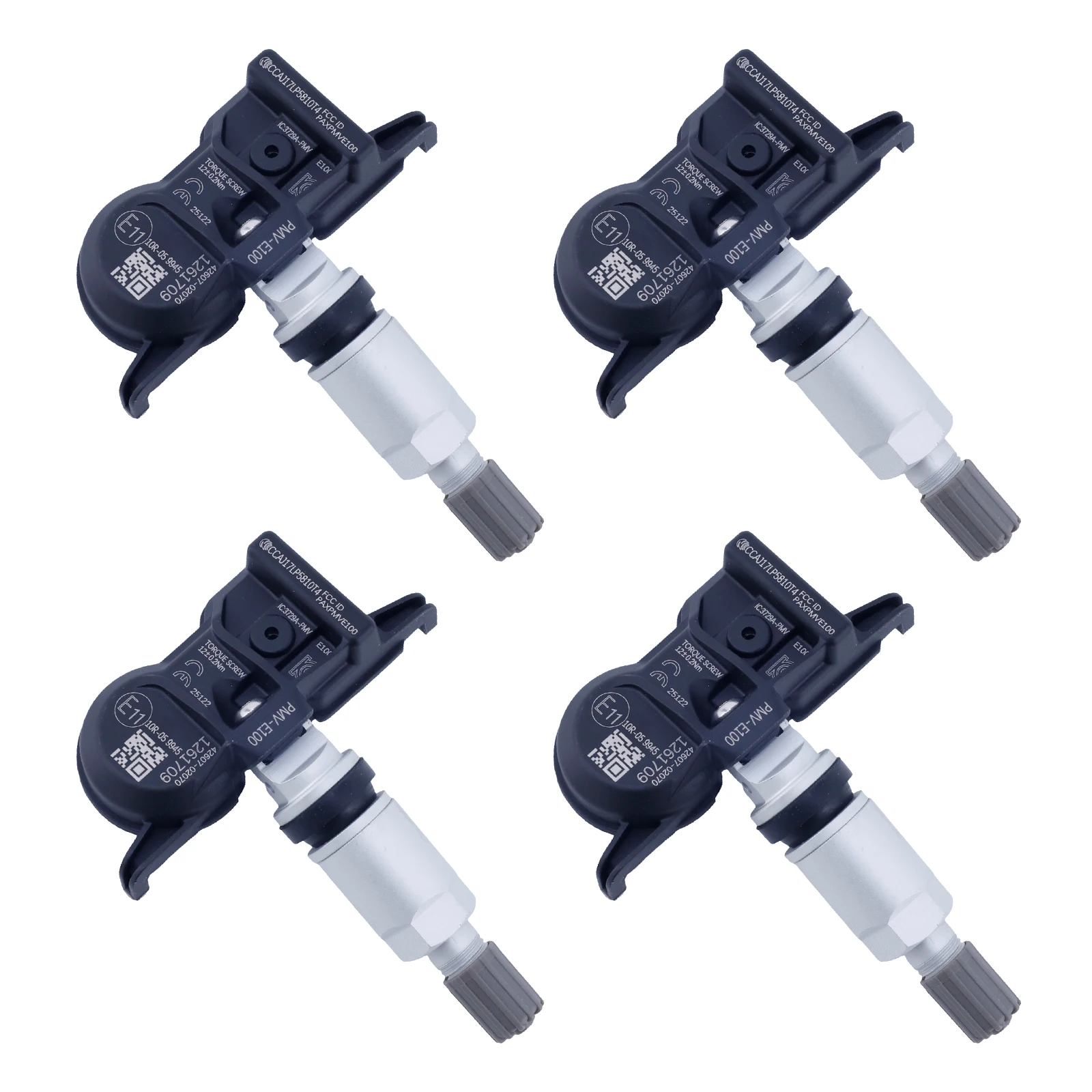 4pcs Tire Pressure Sensor PMV-E100 4260702070 4260702090 4260702050 4260712020 For Toyota Yaris Corolla Alphard Vios TPMS 433MHz