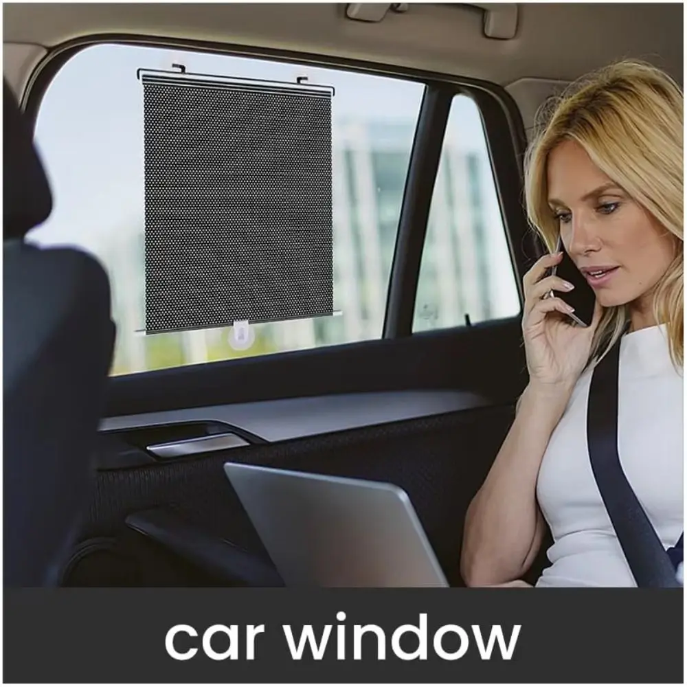 Shutter No Drill Roll Curtain Movable With Suction Cup Blackout Curtains Blackout Shades Car