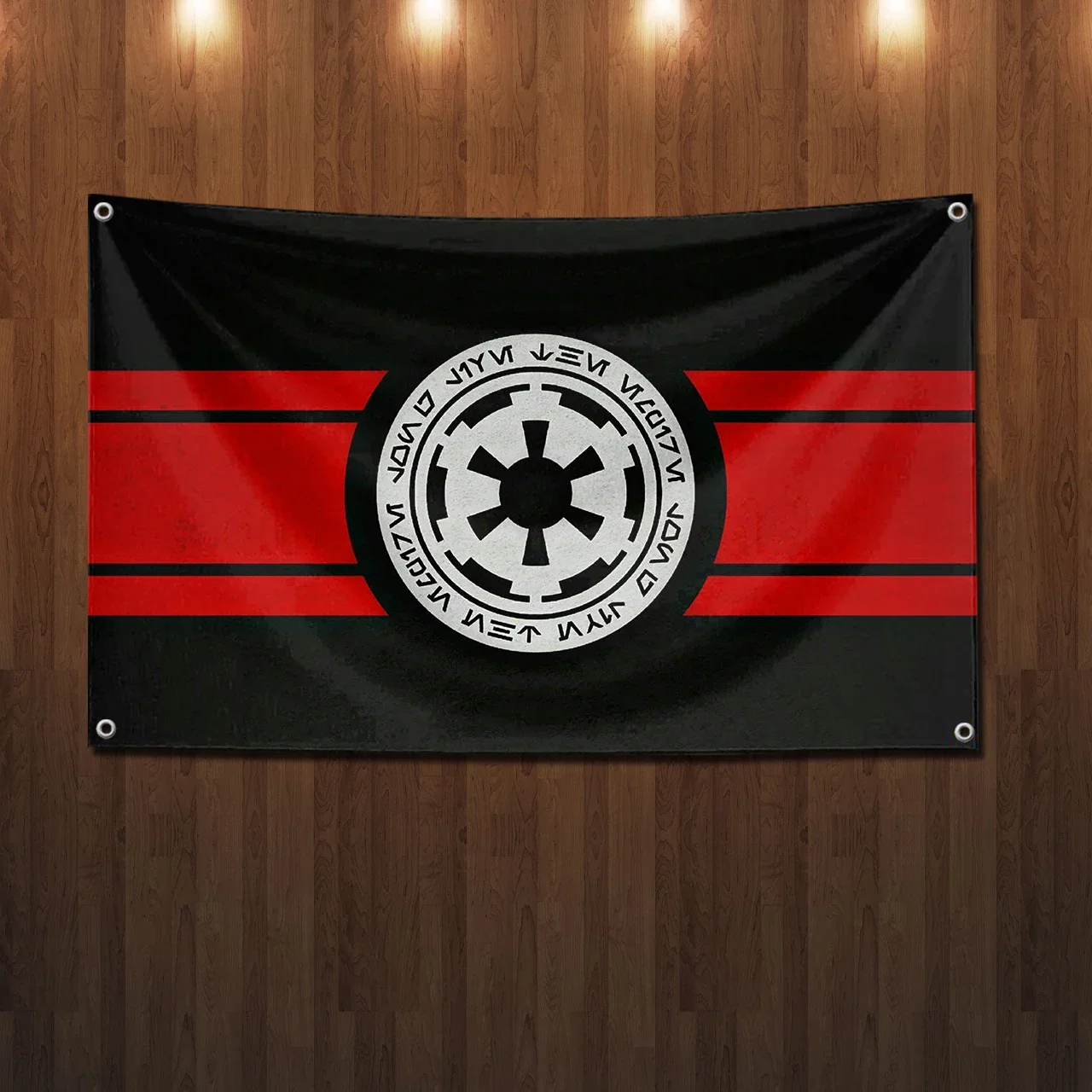 Bandera del imperio galáctico, banderas colgantes, pancarta de 90x150cm para habitación, garaje, Bar, tapiz de pared, bandera Rcing, decoraciones al aire libre, hogar y jardín