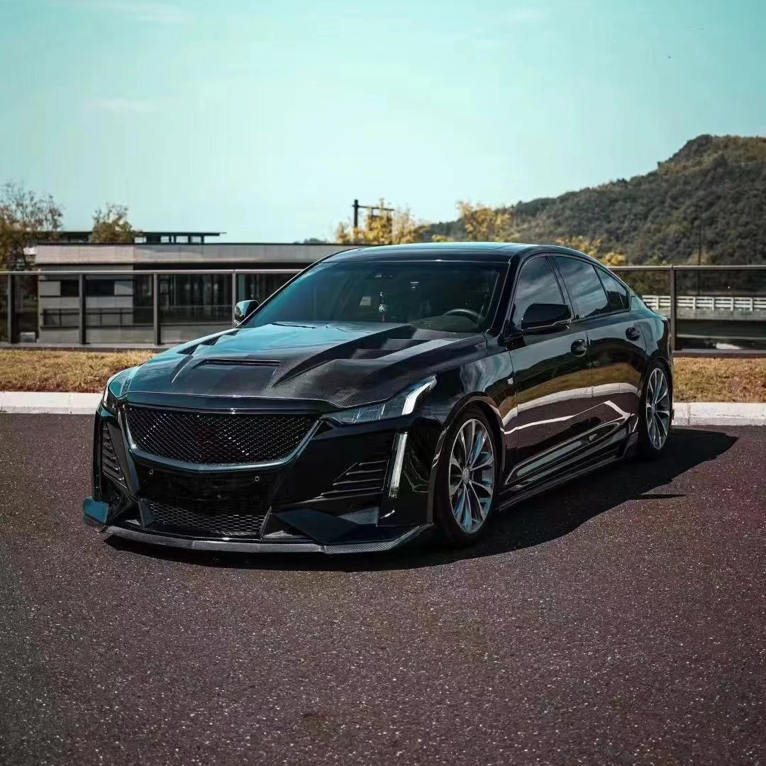 for Cadillac CT5 Body kit CT5 Upgrade ROBOT Style front and rear bumper Spoiler hood body Kit