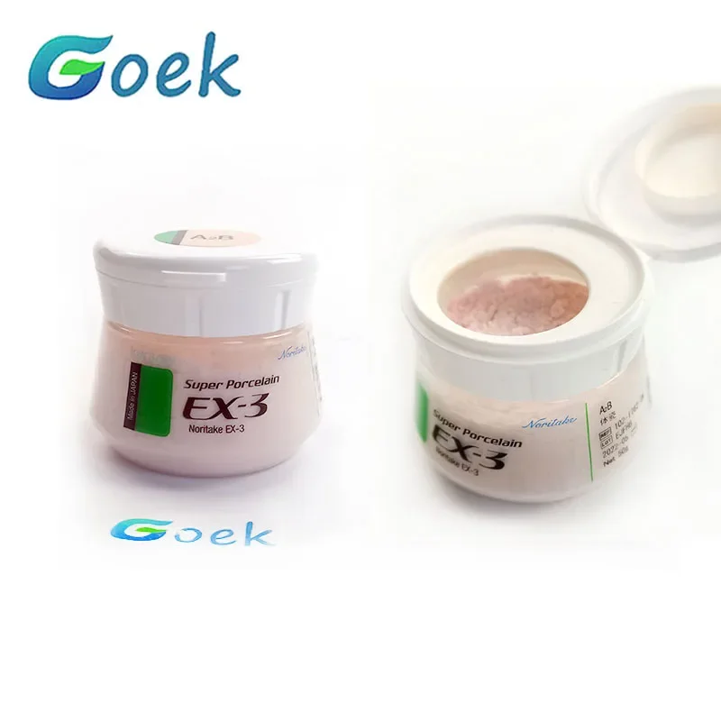 50g/Bottle EX-3 Dental Porcelain Powder For Teeth Cervical Body Dentistry Materials Lab Tools Multy Color