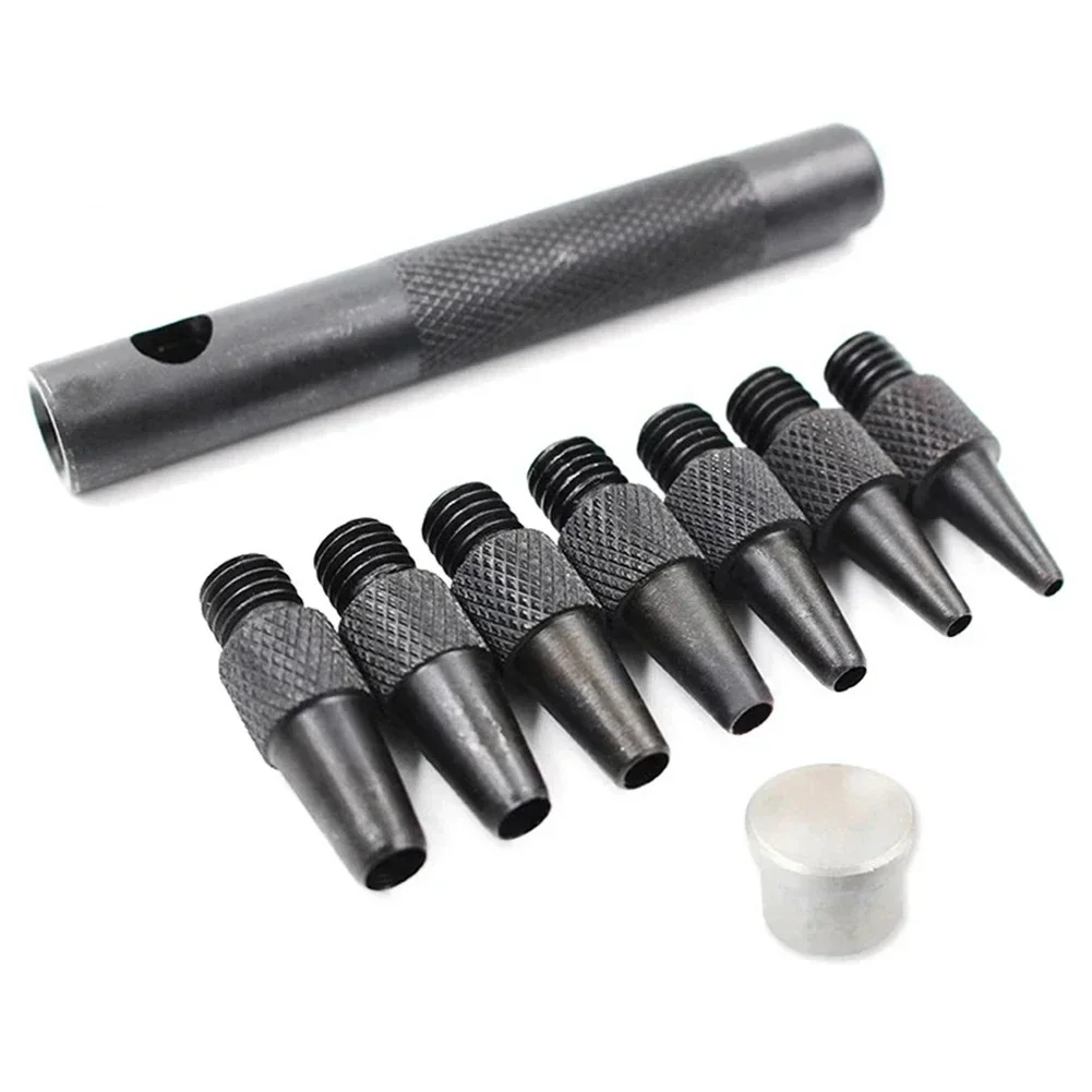 Replaceable Belt Punch Leather Flat Punch Tool Hollow Puncher Chisel Craft Tool Punching Thonging DIY Tools