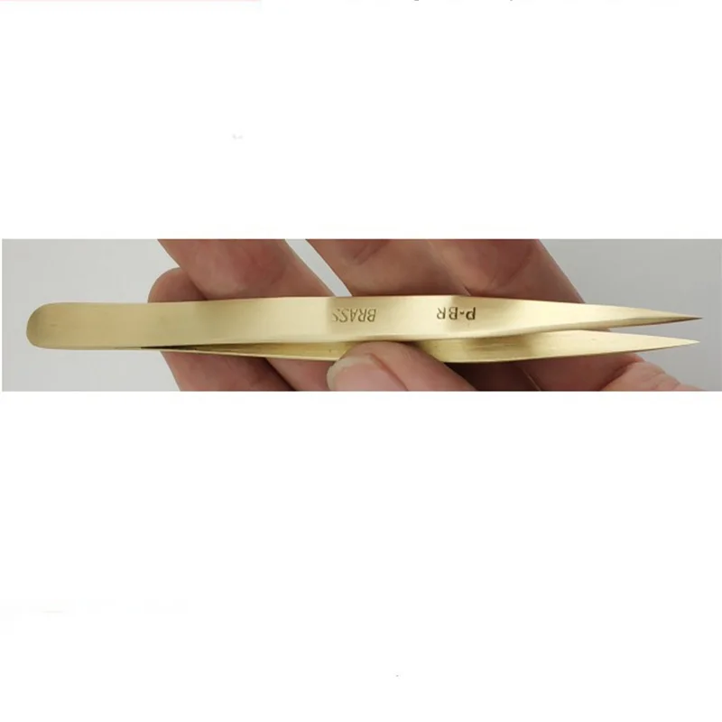 Ultra-precision Brass Tweezers Fine Pointed Soft Copper Watch Repair Tool P-BR