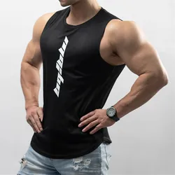 newest Fitness loose men tank top quick drying sleeveless t-shirt fitness clothes basketball training vest men sport undershirt