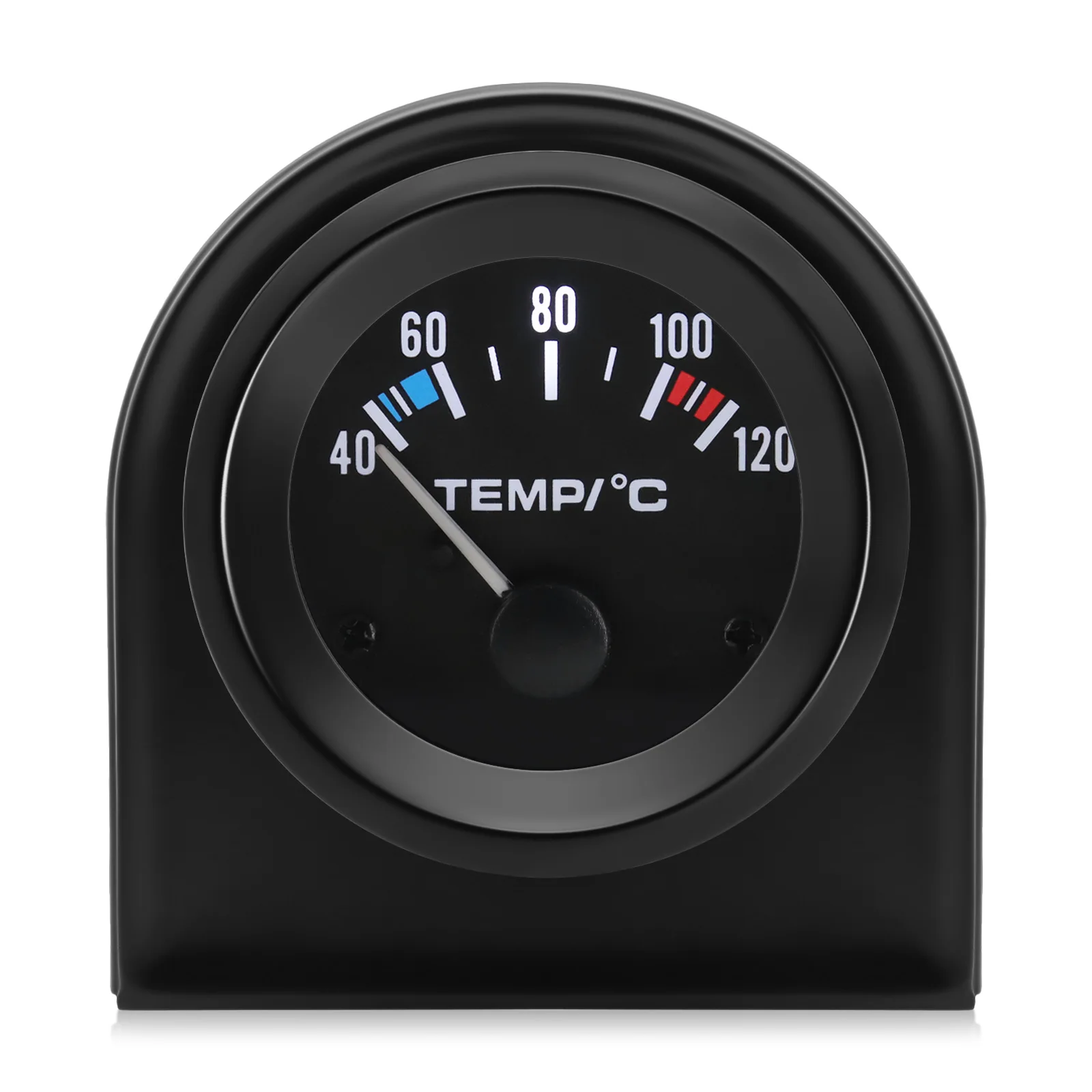 Medidor de Temperatura del Agua para Automóvil, 2 Pulgadas, 52 mm, 40~120 Grados Celsius, Sensor de Temperatura, 1/8NPT, para Automóvil de Gasolina, 12 V, Instrumento Automotriz, Carcasa Negra