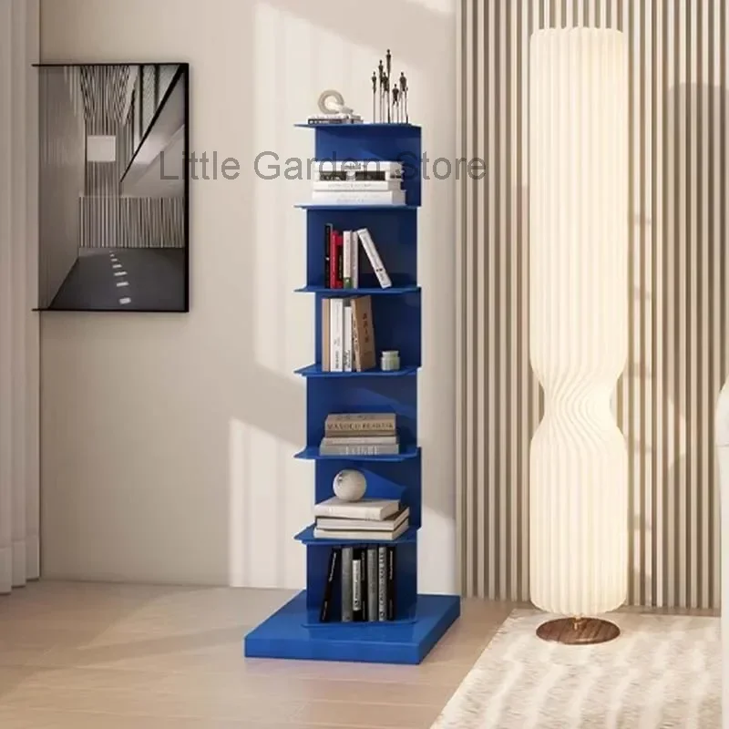 Modern Magazine Bookcase Minimalist Mid Century Display Storage Bookshelf Narrow Metal Estanteria Libros Modular Furniture