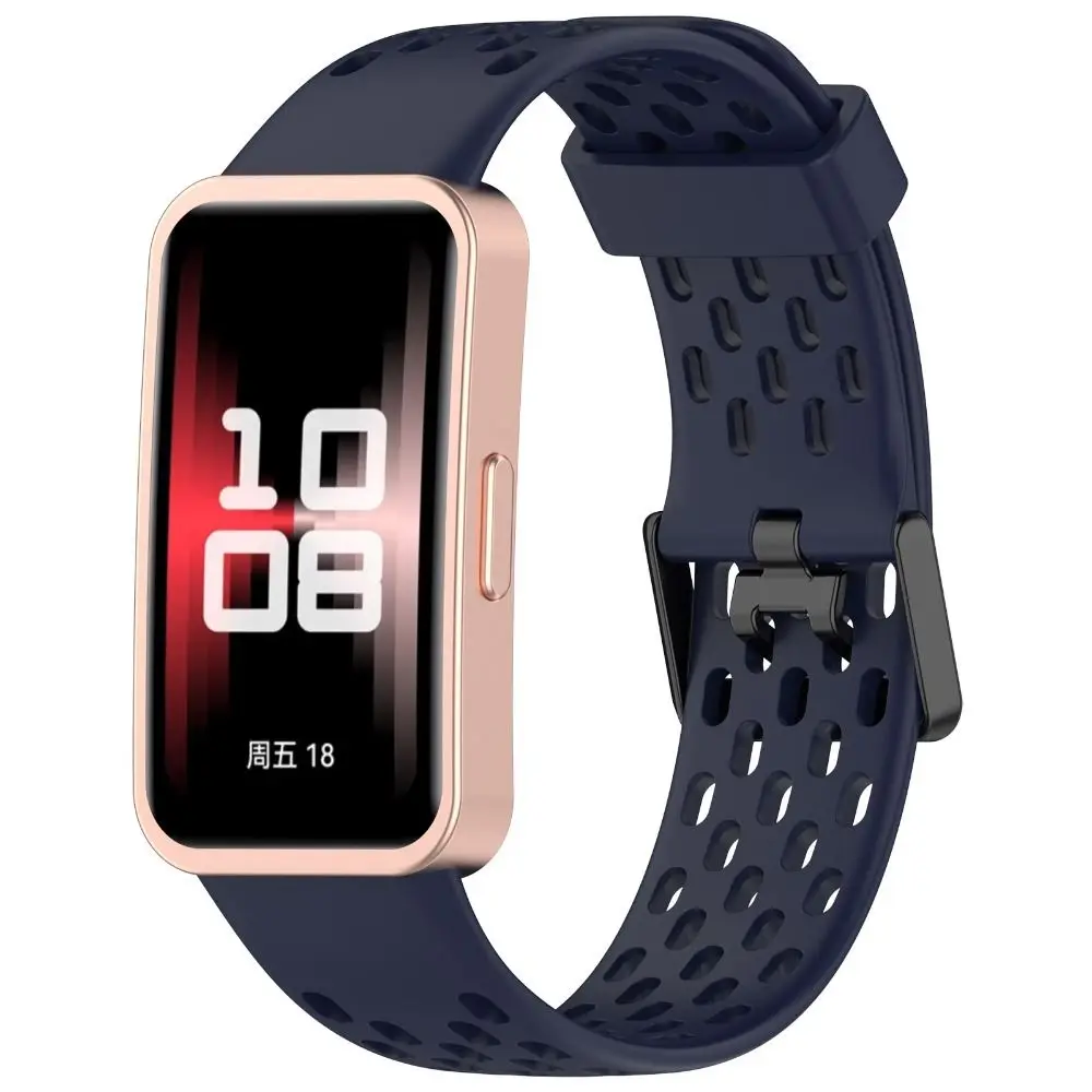 Nova pulseira de relógio de silicone de silicone substituição pulseira de relógio inteligente fivela acessórios pulseira para huawei band 9/8