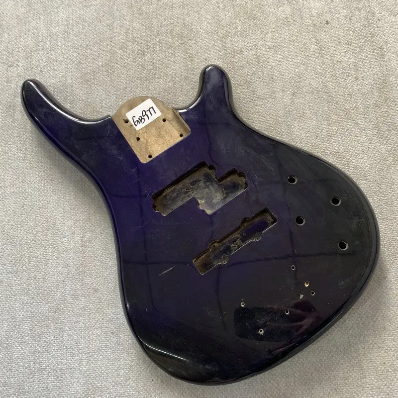 

GB977 Violet 5 Strings Electric BASS Body Active PJB Pickups DIY for Replace Surface Dirty Stock Item