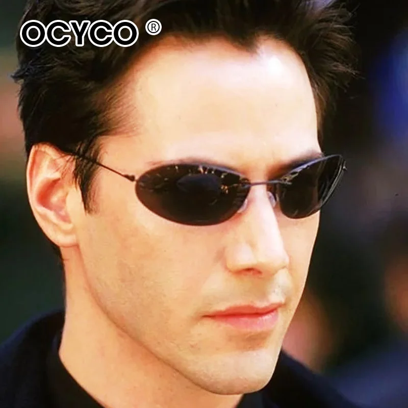 Upgrade Cool Matrix Smith Style Polarisierte Sonnenbrille Ultraleichte Randlose Herren-Fahrerbrille Polaroid Sonnenbrillen Oculos De Sol