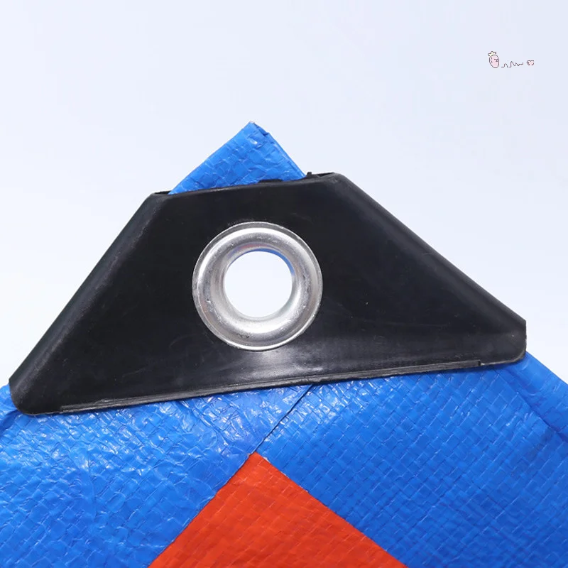 

[X6O] Sun Rainproof Tarpaulin PE Material Waterproof Coating Both Sides With Holes Multipurpose Outdoor Cover