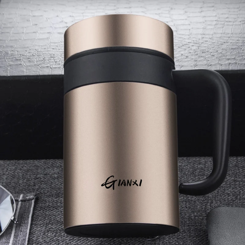 Vacuum Flask Large-capacity Stainless Steel Heat Preservation Cup Household High-grade Simple Insulation Cup