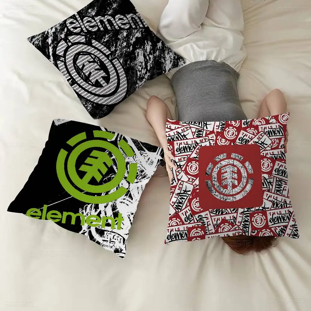 E-Element Skateboard Logo Cushion Cover Car Throw Pillow Case For Sofa Car Christmas Gift 40x40cm 45x45cm