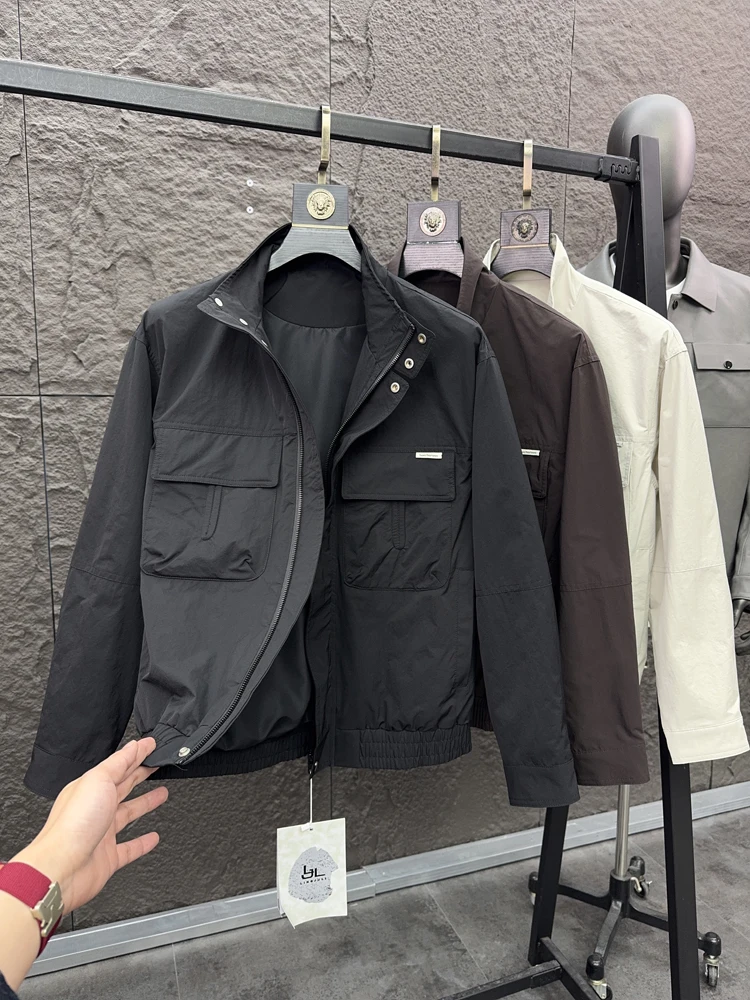 

Svip Sli мужская охотничья куртка весенняя мода воротник-стойка многоэтажная повседневная рабочая одежда пальто Haome модная городская молодежная одежда