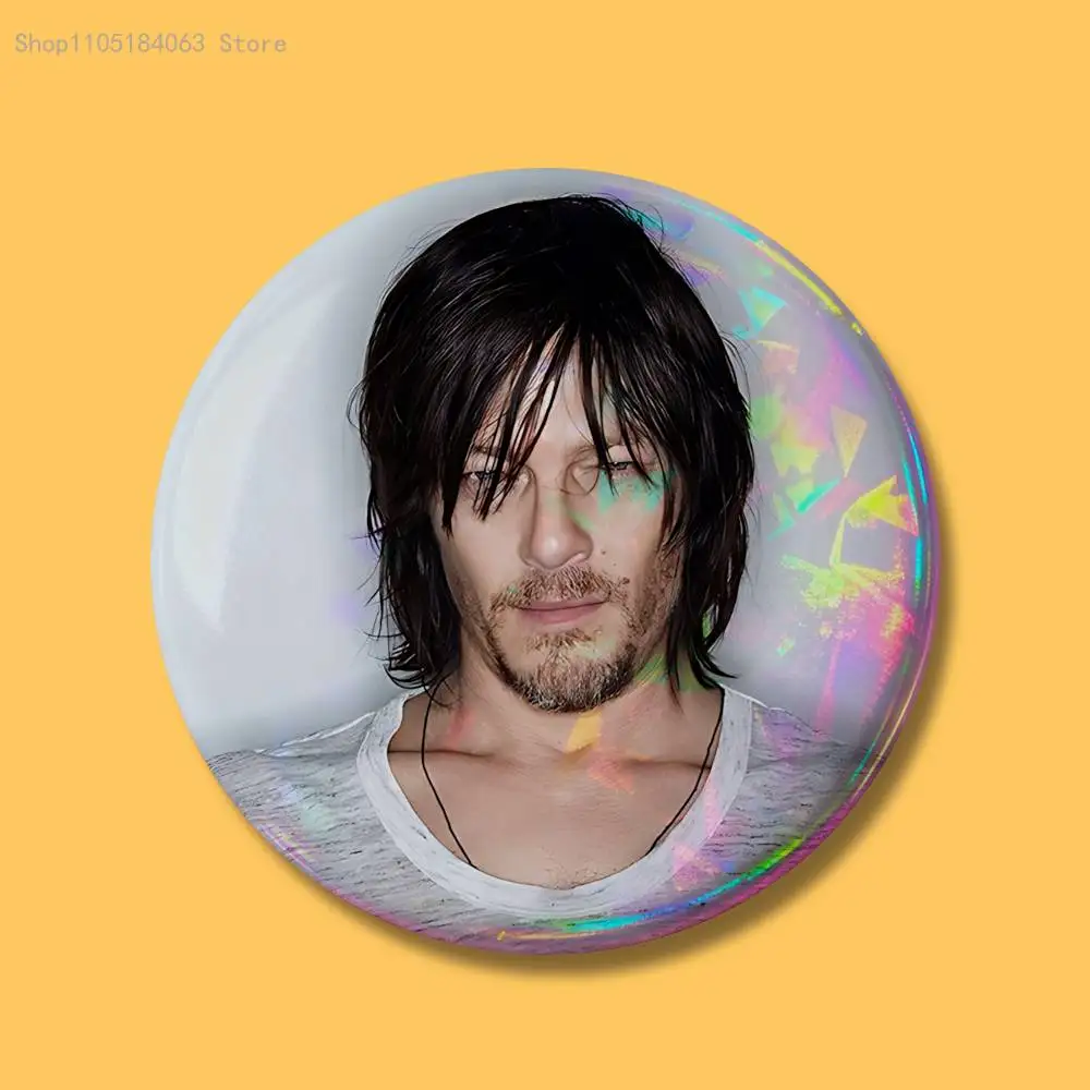 D-Daryl D-Dixon Norman Badges Button Round Creative Pin Brooch Badge Bag Decor Accessories Fans Collect Friends Gifts - view 4