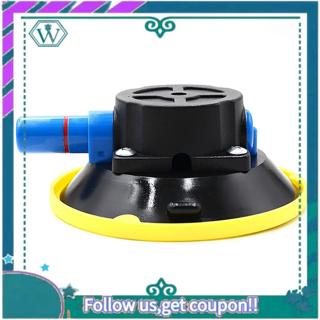 

AA92-4.5Inch 125Mm Concave Vacuum Cup Heavy Duty Hand Pump Suction Cup With M6 Threaded Stud For Cars