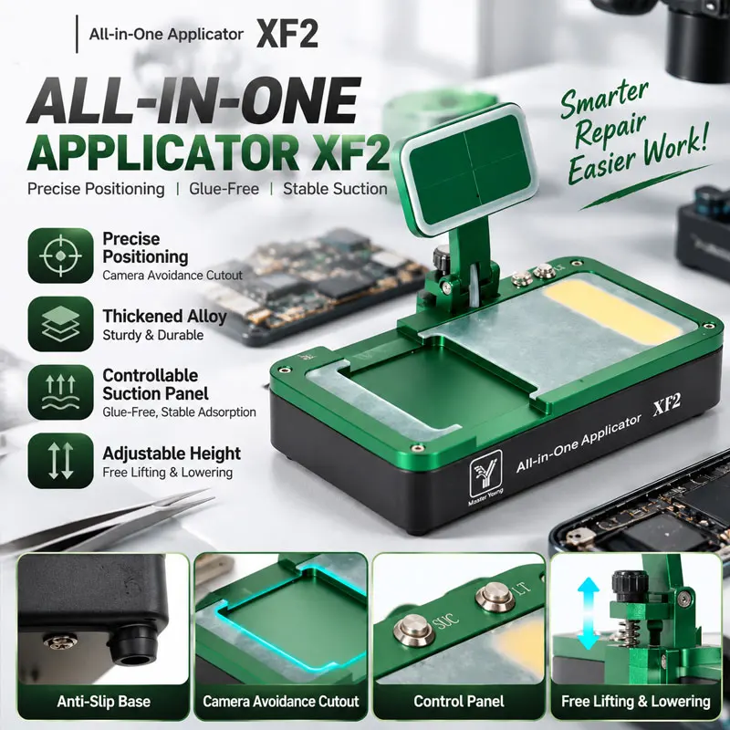 M.Y XF2 Dual-Assisted Screen Alignment Bonding Device Adjustable Precise Positioning Jig for LCD Repair